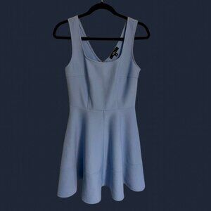 LuLu's Women's Light Blue , Fit and Flare, Square Neck, Flowy, Mini Dress